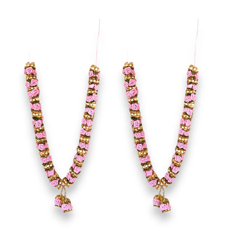 Pack of 2 Varmala for Wedding Artificial Mala for Bride and Groom Indian Milni Mala Wedding Garland Haar 26 Inch Muslim Punjabi Jaimala Nikkah - LoveNspire