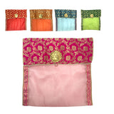 2 pieces saree covers with button closure bags clothes