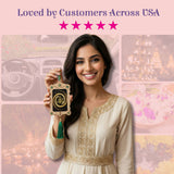 Ornate Islamic car hanging ornament with gold Allah in black frame, green gems