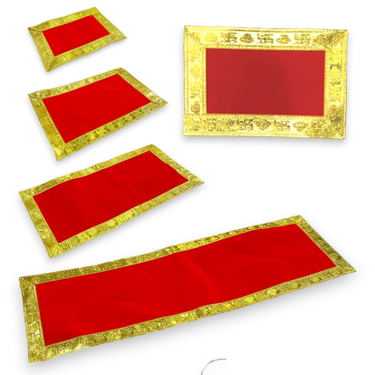 Velvet pooja mat aasan cloth for god goddess idol puja asan