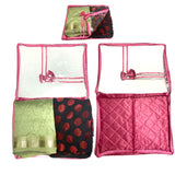 4 pieces velvet sari bags saree covers with zipper closure