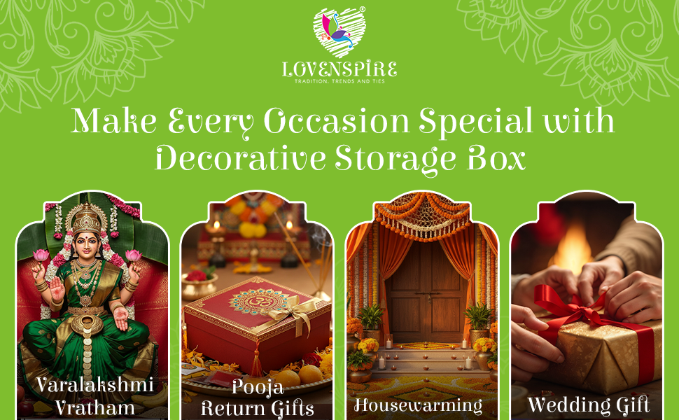 Meenakari Stainless Steel Storage Box with Lid (250gm) Decorative Round Indian Food Container for Sweets, Kitchen Items & Return Gift Favors