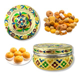 4ct decorative sweet box stainless steel small round