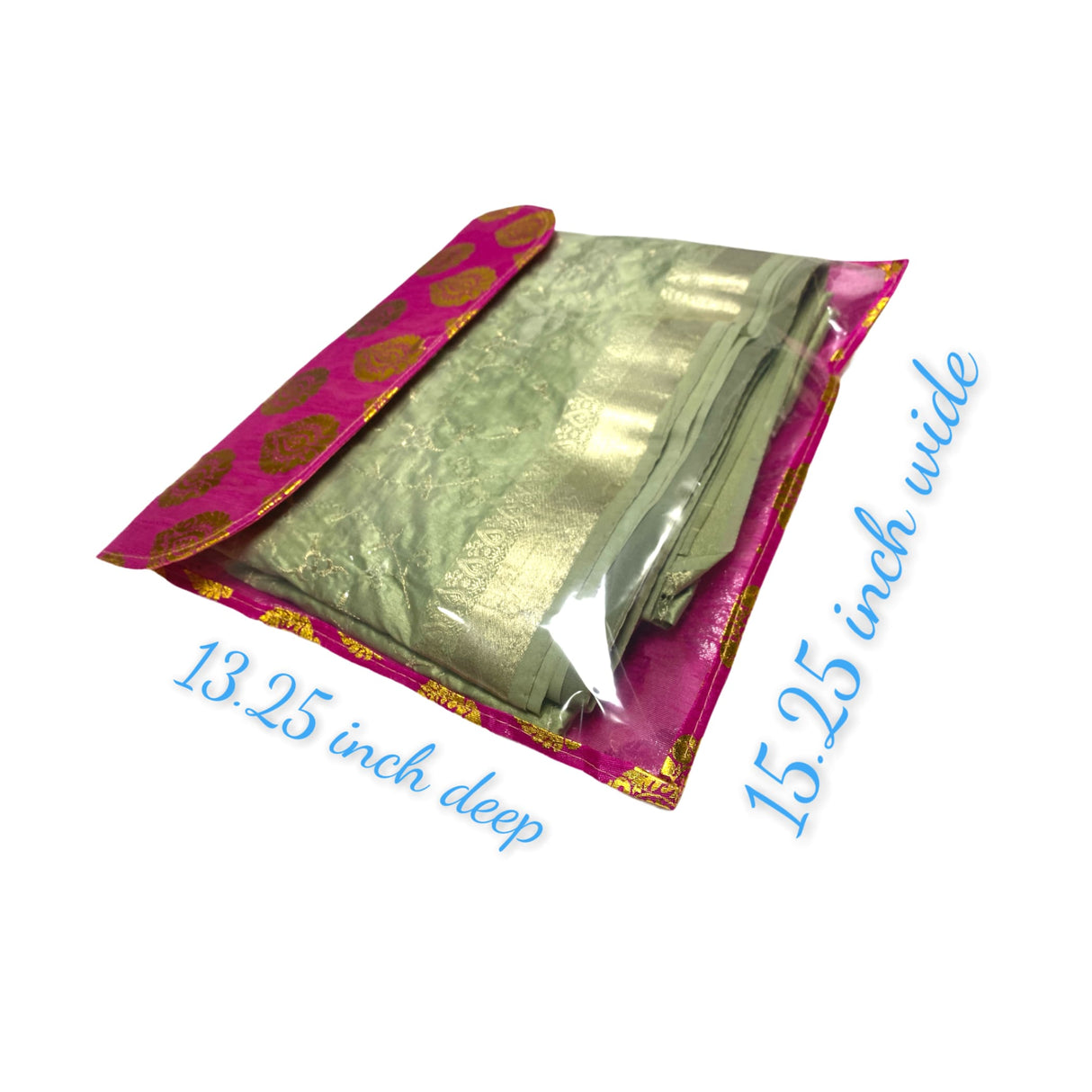 5 assorted brocade sari bags with zipper closure clothes