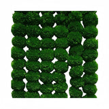 Green moss ball wall art panel with lattice design for Diwali decor