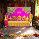 5x8 feet happy diwali banner indian traditional cloth