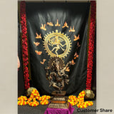 5x8ft arangetram natraj backdrop cloth banner hindu god