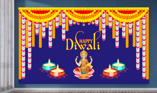 New Launches - Happy Diwali Cloth BackDrops