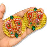 Acrylic lakshmi charan paduka feet laxmi padhuka good luck