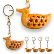 Wooden keychain 4 pc amulet keyring door car key chains