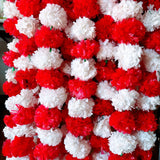 Artificial marigold flowers garland bandhanwar string