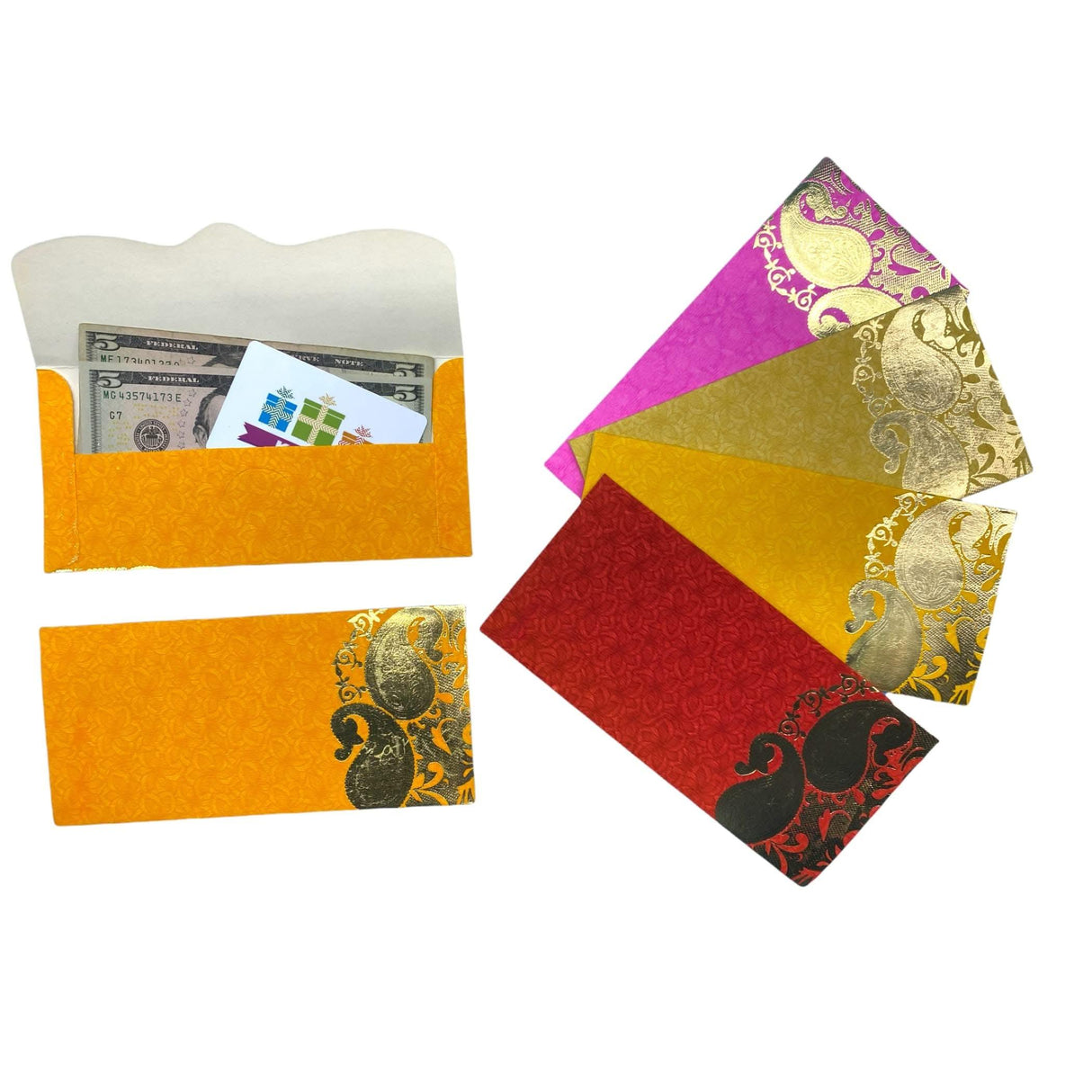 Assorted Mango Paper Shagunmoney Envelopes, Lucky Cash Gift Envelope, Gifts Card Holder,currency, Tip Evenvolopes, Eid Diwali Christmas Wedding - LoveNspire