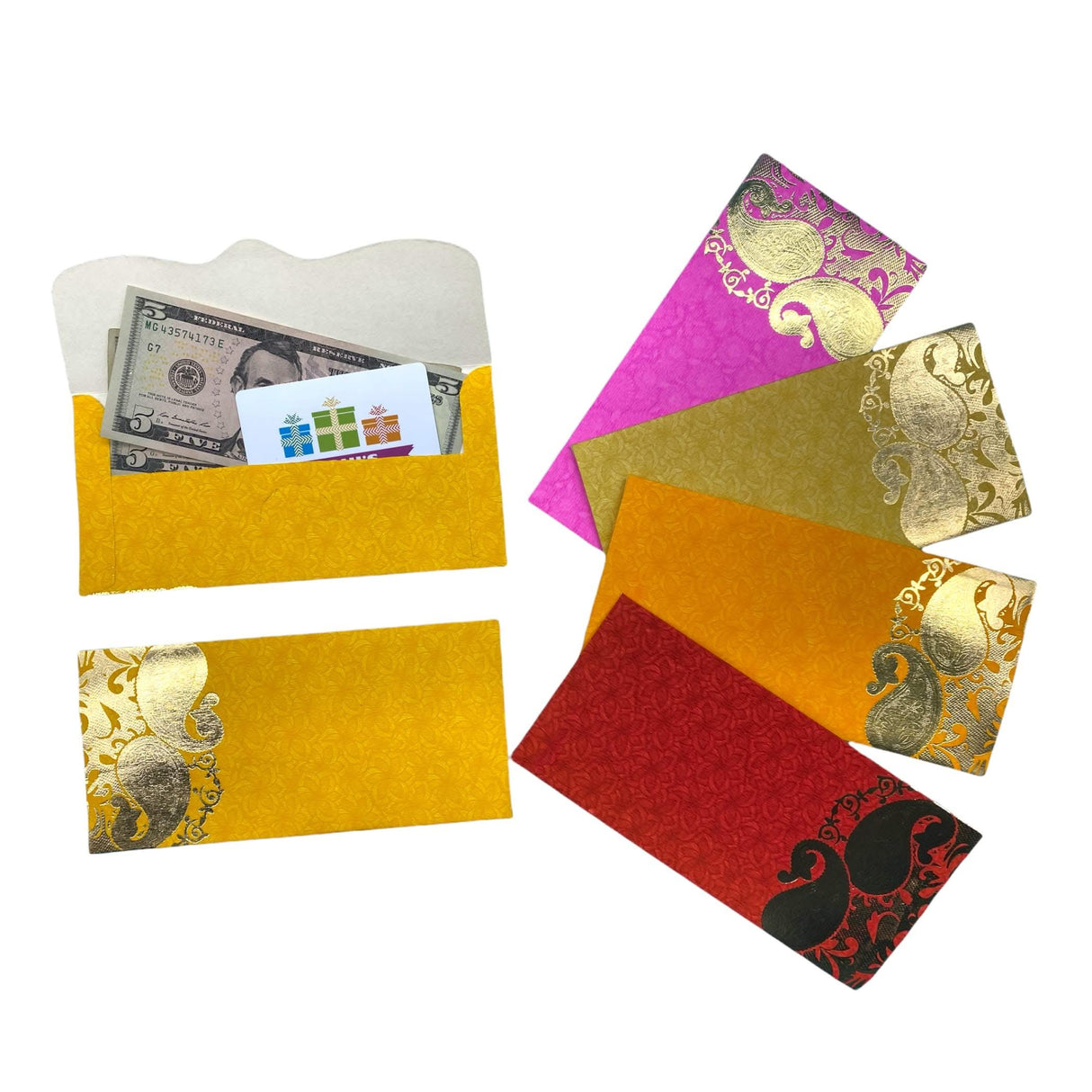 Assorted Mango Paper Shagunmoney Envelopes, Lucky Cash Gift Envelope, Gifts Card Holder,currency, Tip Evenvolopes, Eid Diwali Christmas Wedding - LoveNspire
