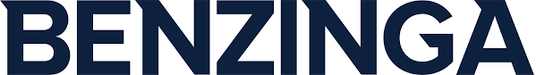 Bold blue text spelling out ’BENZINGA’ in capital letters.