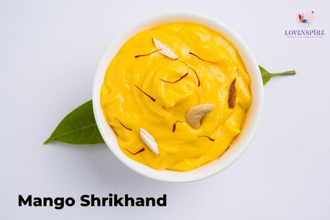 Mango Shrikhand in a blowl