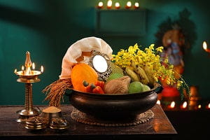 Pooja Fruits and offering