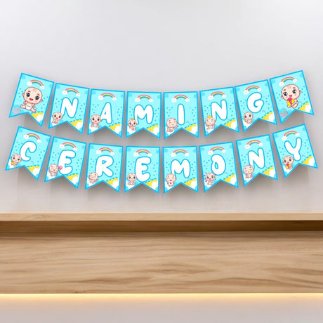 Baby naming ceremony banner shower decoration - sign