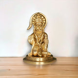 Brass hanuman statue anjani pawan putra lord bajrangbali