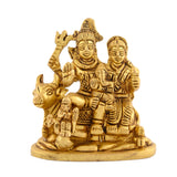 Brass shiv parivar idol statue hindu god shiva parvati