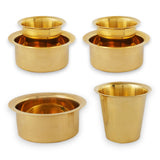 South indian brass coffee cup and dabara matte plain