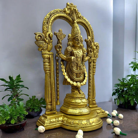 Shree balaji tirupati venkateswara statue brass shrinathji