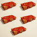 Red brocade gift boxes with gold paisley patterns and metallic clasps for indian muslim wedding favors 8x4x1.5 inches