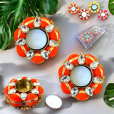 Candle holder pack of 2 t-light stand tealight diwali diya