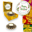 Diwali gift hamper indian festival brocade box