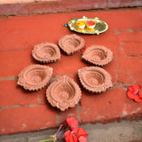 Clay diya for pooja traditional handmade terracotta diyas