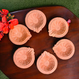 Clay diya for pooja traditional handmade terracotta diyas