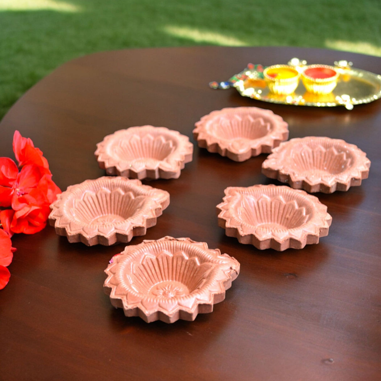 Clay diya for pooja traditional handmade terracotta diyas