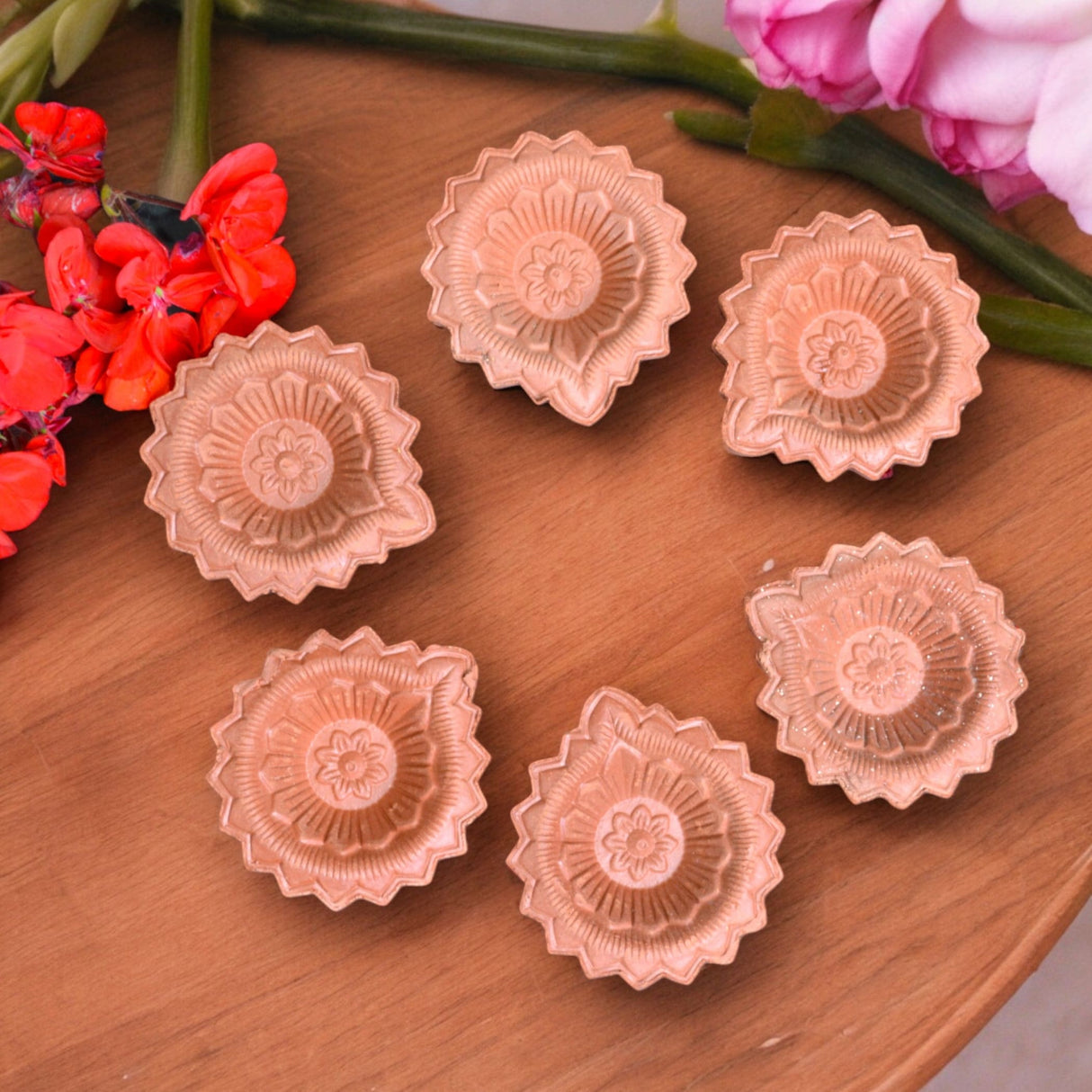 Clay diya for pooja traditional handmade terracotta diyas