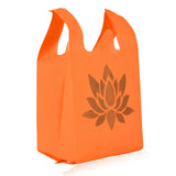 Cloth carry bags with lotus print eco-friendly reusable bag