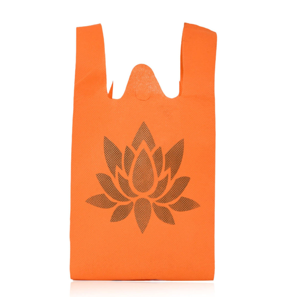 Cloth carry bags with lotus print eco-friendly reusable bag