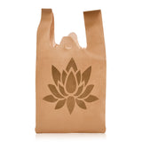 Cloth carry bags with lotus print eco-friendly reusable bag