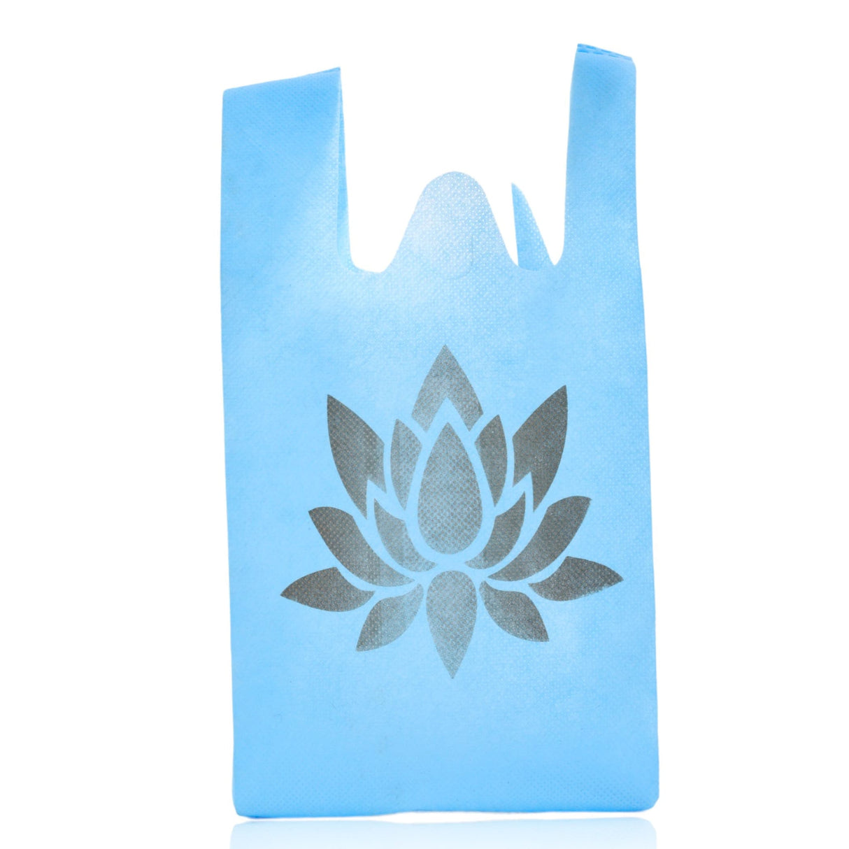 Cloth carry bags with lotus print eco-friendly reusable bag