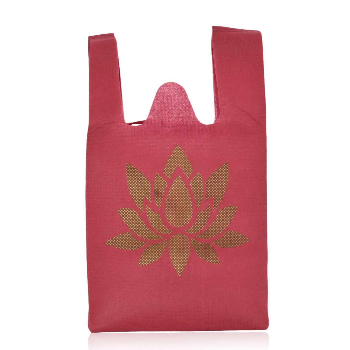 Cloth carry bags with lotus print eco-friendly reusable bag