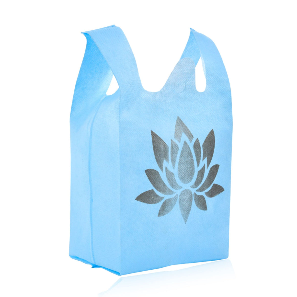 Cloth carry bags with lotus print eco-friendly reusable bag