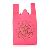 Cloth carry bags with om print eco-friendly reusable bag