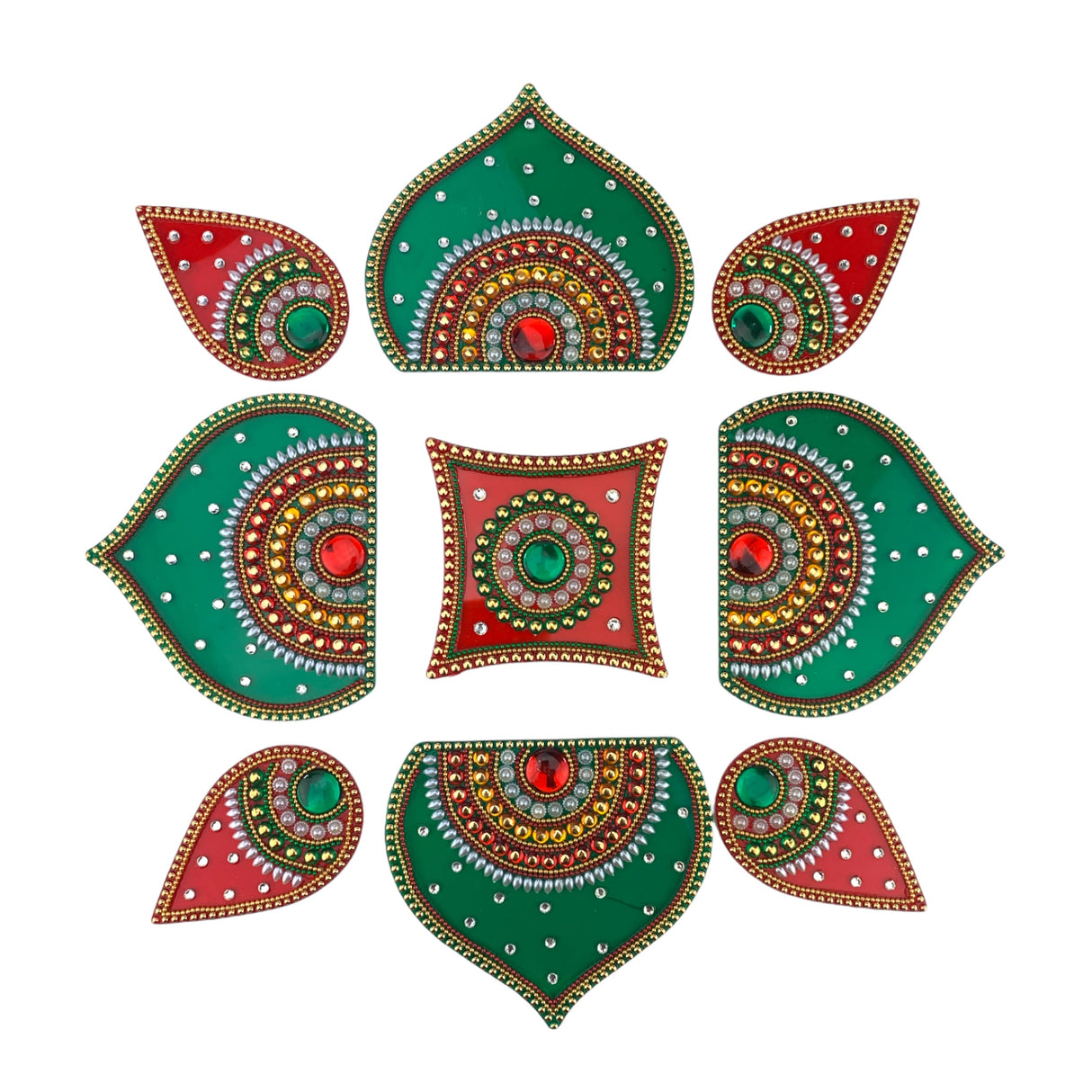 Diwali acrylic rangoli set decorative pooja floor