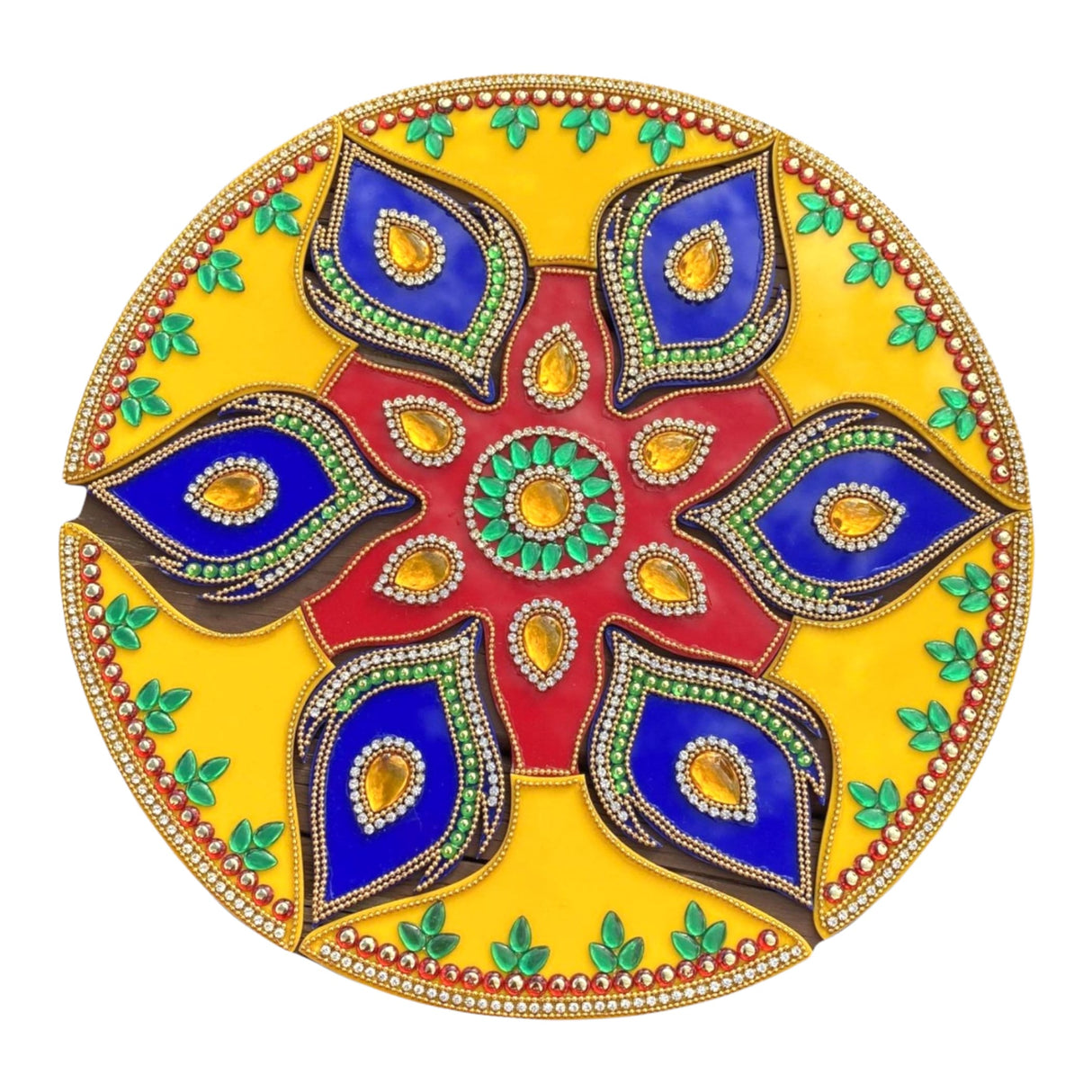 Diwali acrylic rangoli set decorative pooja floor