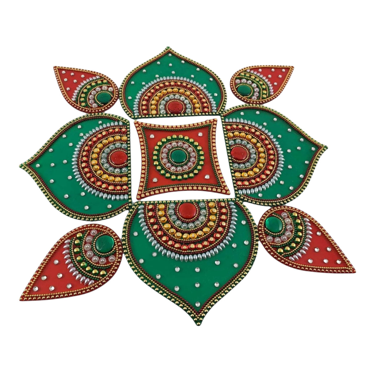 Diwali acrylic rangoli set decorative pooja floor