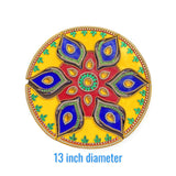 Diwali acrylic rangoli set decorative pooja floor