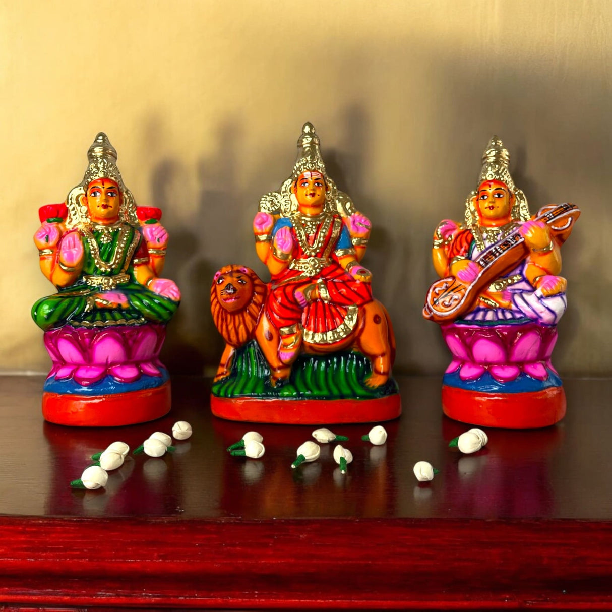 Lakshmi saraswati durga statue idol for navratri golu dolls