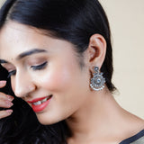 Earrings oxidised aesthetic stylish indian ethnic