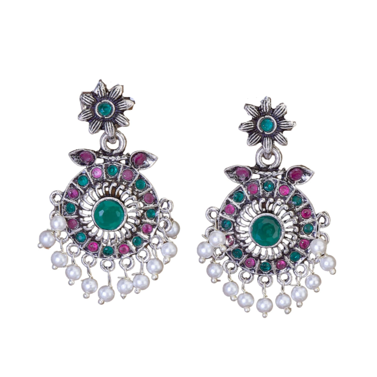 Earrings oxidised aesthetic stylish indian ethnic