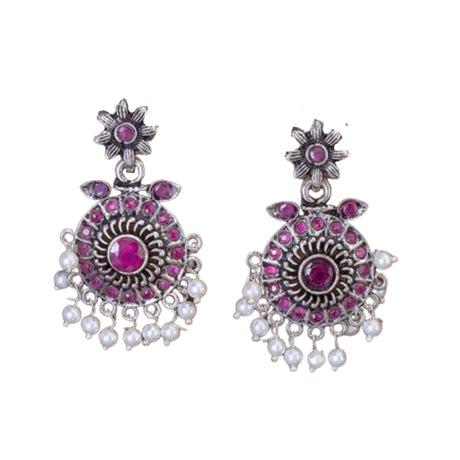 Earrings oxidised aesthetic stylish indian ethnic