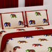 100% Cotton Sheets Elephant Printed Premium Bedsheet Soft 3-piece Fitted Sheet with Breathable Pillowcases Deep Pockets 150 Thread Count (king Queen Twin) - LoveNspire