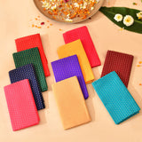 A collection of unstitched floral multicolor blouse pieces in vibrant polka dot fabric for saree and Indian return gifts