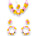 Flower designer jewelry set for women handmade necklace